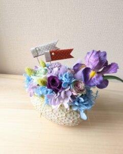 こどもの日 鯉のぼりプリザアレンジ